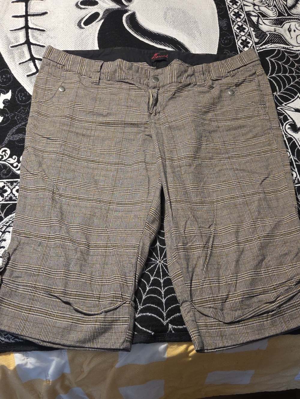 torrid Plaid High-Waist Pants in Brown and Black